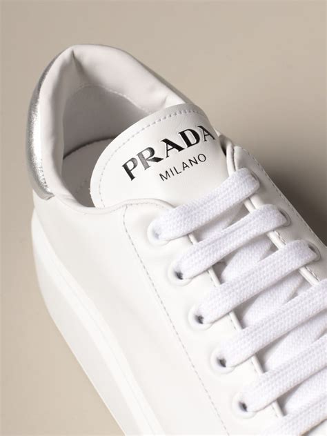 women white prada sneakers|women's prada sneakers nordstrom.